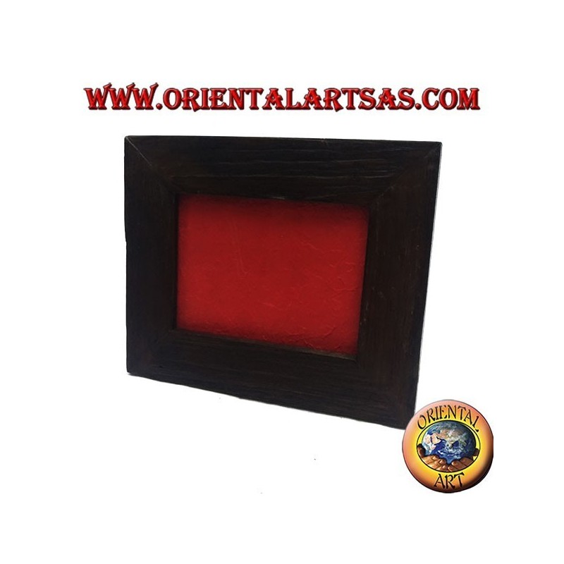 Cornice portafoto in legno di teak antico da 28 x 23 cm
