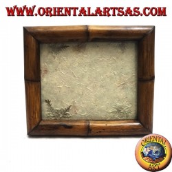 31 x 26 cm teak and bamboo photo frame