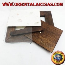 Antique teak wood photo frame 30 x 25 cm