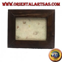 Cadre photo en bois de teck antique 30 x 25 cm