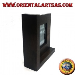 24 x 20 cm teak wood photo frame with bookends