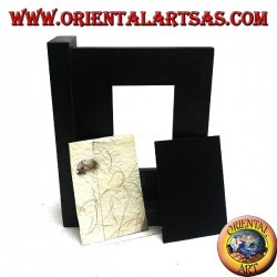 24 x 20 cm teak wood photo frame with bookends