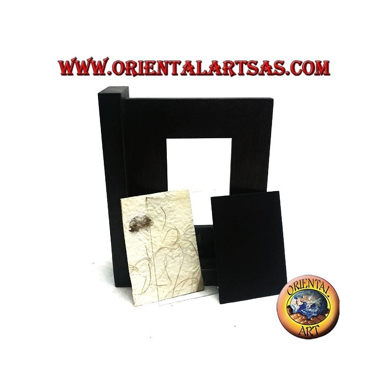 Cornice portafoto a fermalibri in legno di teak da 24 x 20 cm