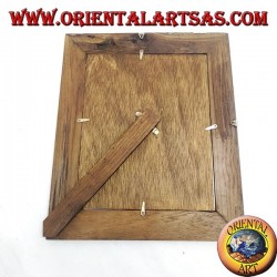 Antique teak wood photo frame 36 x 30 cm