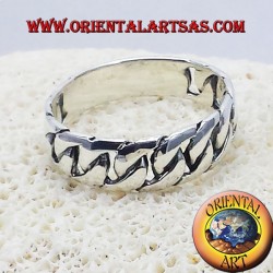 fiche chaîne en argent rigide