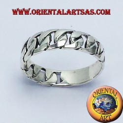 fiche chaîne en argent rigide