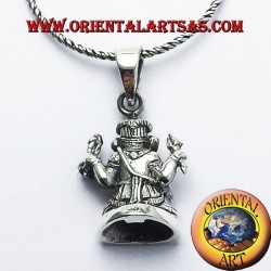Ganesh colgante de plata de la estatua