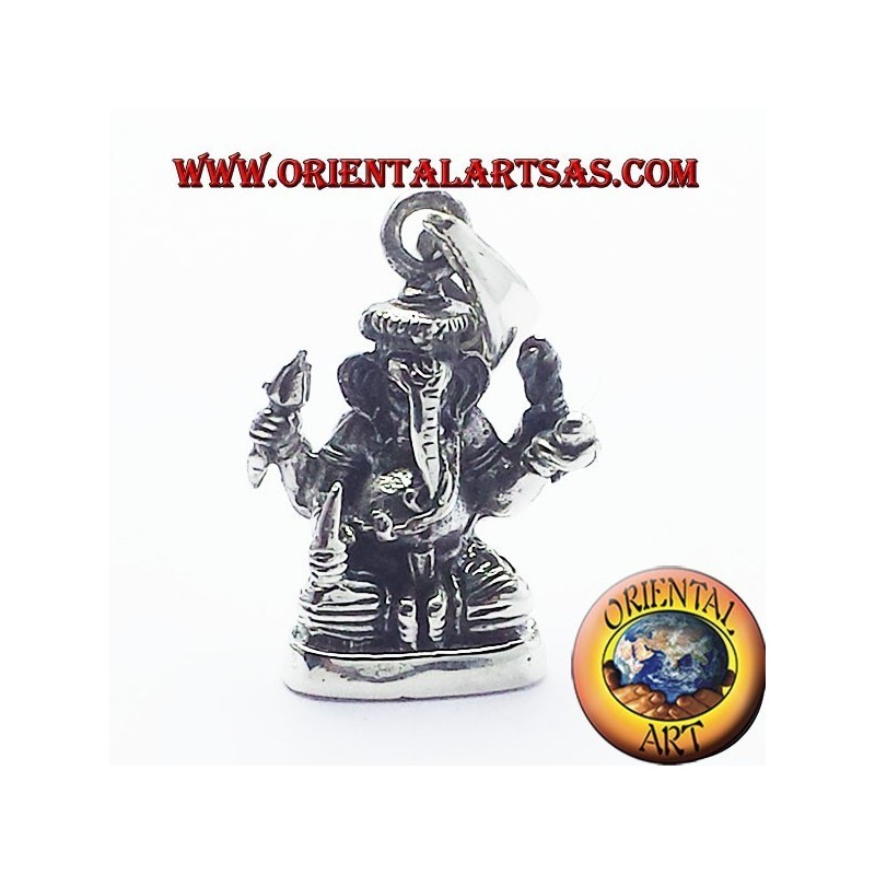Ganesh Pendentif statue en argent