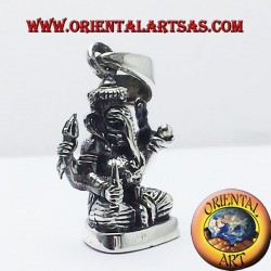 ciondolo Ganesh statuina in argento