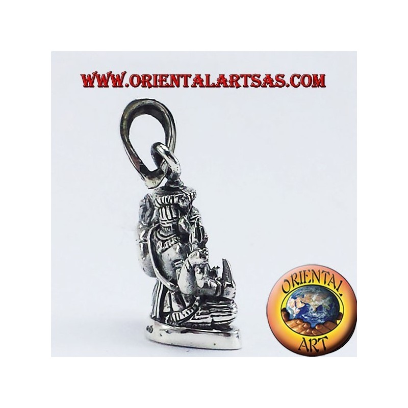 Ganesh Pendentif statue en argent