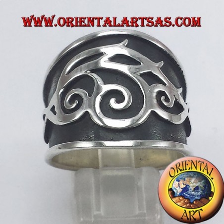 ring tribal belt silver
