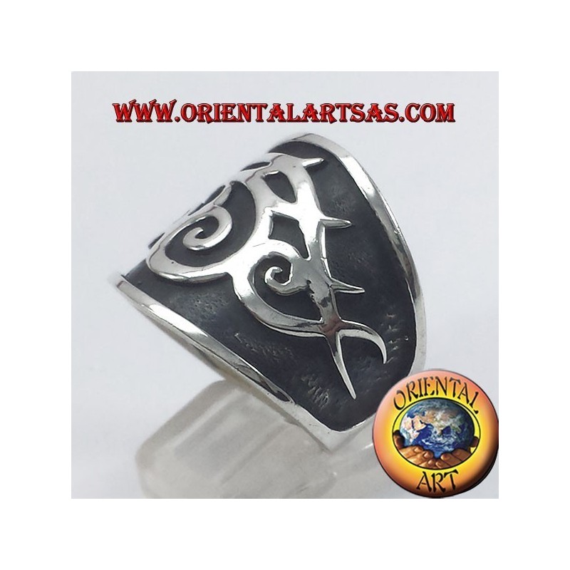 Ring Stammes-Gürtel Silber