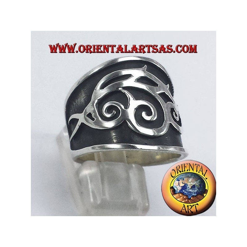 Ring Stammes-Gürtel Silber
