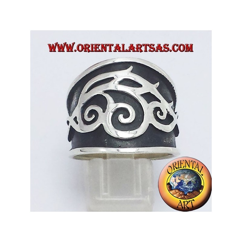 anneau ceinture tribale argent