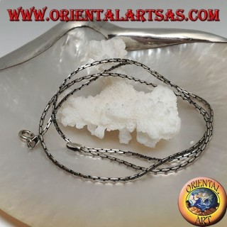 Collier chaîne en argent 925 with avec maillon articulé 50 cm x 1,5 mm