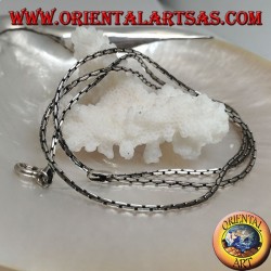Chain necklace in 925 ‰ silver with articulated link 50 cm x 1.5 mm