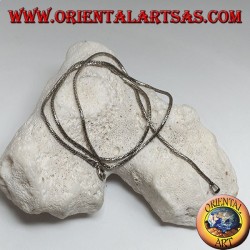 Collier chaîne en argent 925 argenté avec câble en diamant de 45 cm x 1,5 mm