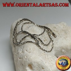 Kettenhalskette aus 925 ‰ Silber mit Gelenkglied 50 cm x 1,2 mm