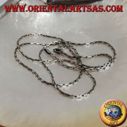 Collar de cadena en plata 925 ‰ con eslabón articulado 50 cm x 1.2 mm
