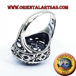 Imperial ring pierced silver