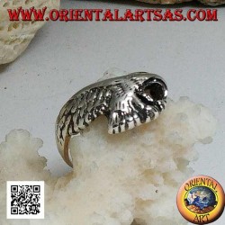 Silberring, patrouillierender Adler (klein)