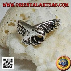 Bague en argent, aigle en patrouille (petit)