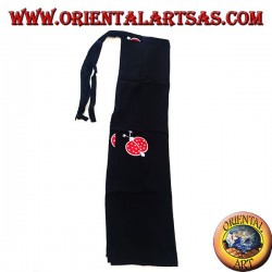 Pantapareo largo unisex del mar negro con diseños de mariquita roja y blanca