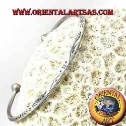 triangulaire rigide à la main bracelet en argent