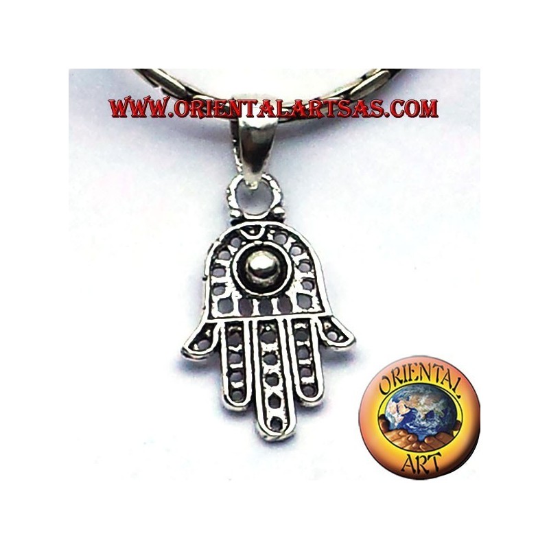 argent main pendentif de Fatima Hamsa
