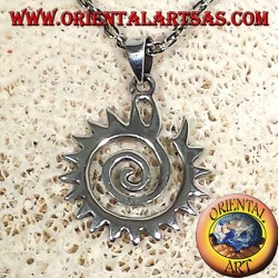 Zahn Spirale Anhänger in Silber