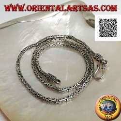 Collar de eslabones de serpiente bizantina BOROBUDUR de plata 925 ‰, 45 cm x 2,5 mm