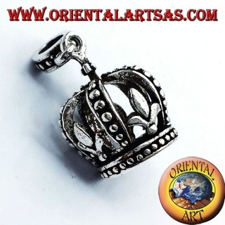 Pendentif Couronne Héraldique (Lily) Argent
