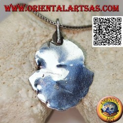 Aṣṭamaṃgala Silberanhänger die acht glückverheißenden Symbole mit Lapislazuli