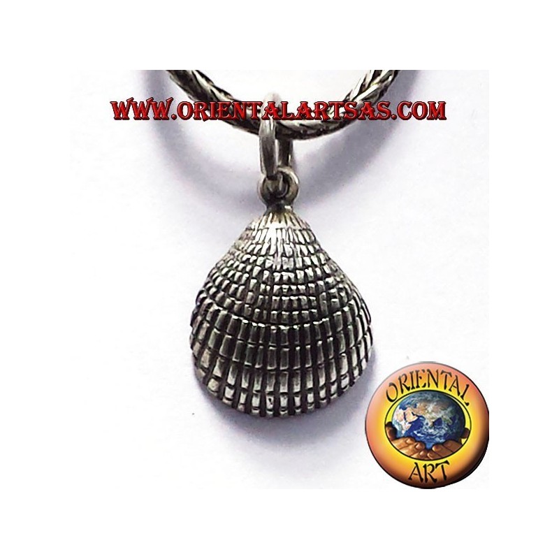 conchas colgante de plata