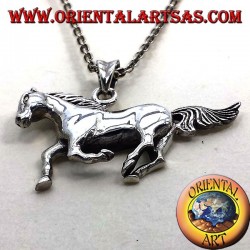 pendant silver horse race