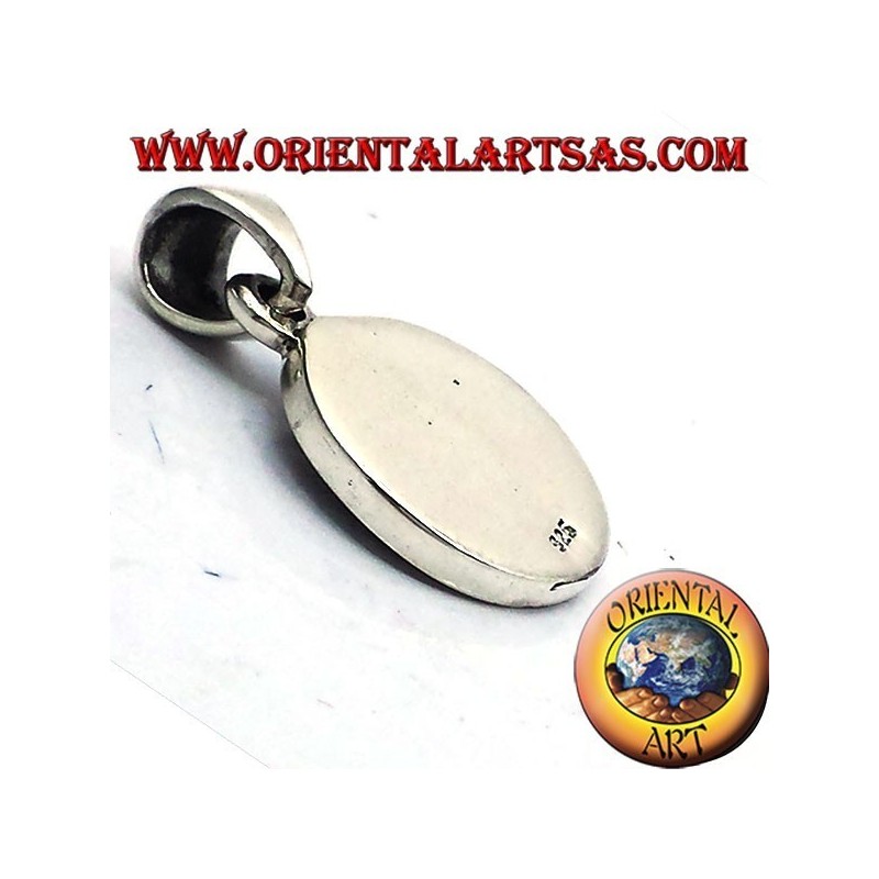 pendant medal silver horse head