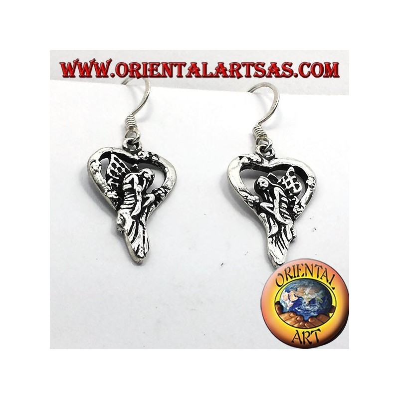 orecchini in argento nodo celtico triquetra