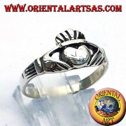 Claddagh anillo irlandés de plata 925