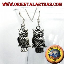 Argent Owl Earring