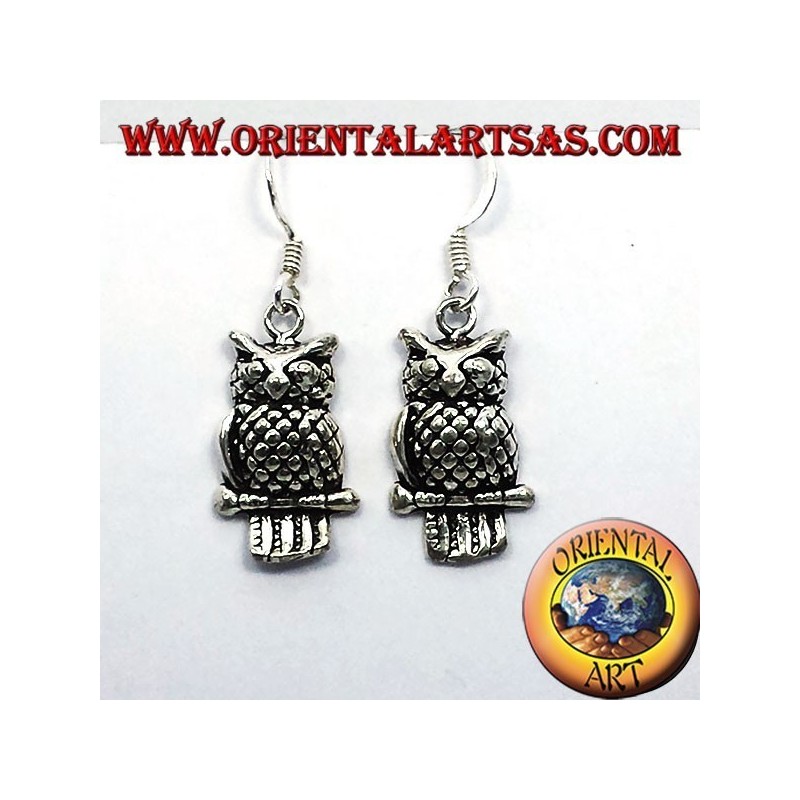 Argent Owl Earring