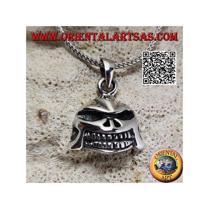 Ciondolo in argento teschio in stile Darth Vader di Star Wars
