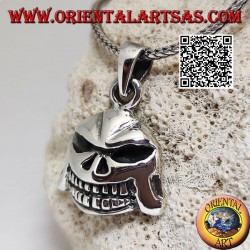 Schädelanhänger im Star Wars Darth Vader-Stil in Silber