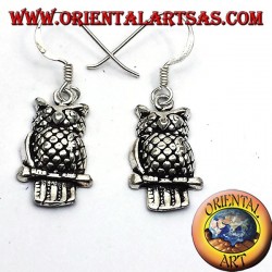 Argent Owl Earring