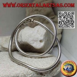 Collar de eslabones de serpiente de plata 700 ‰ 40 cm x 4 mm