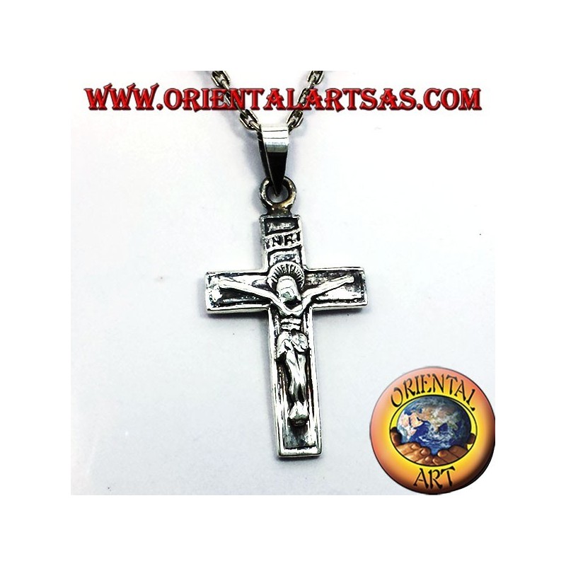 crucifix pendant, 925 silver