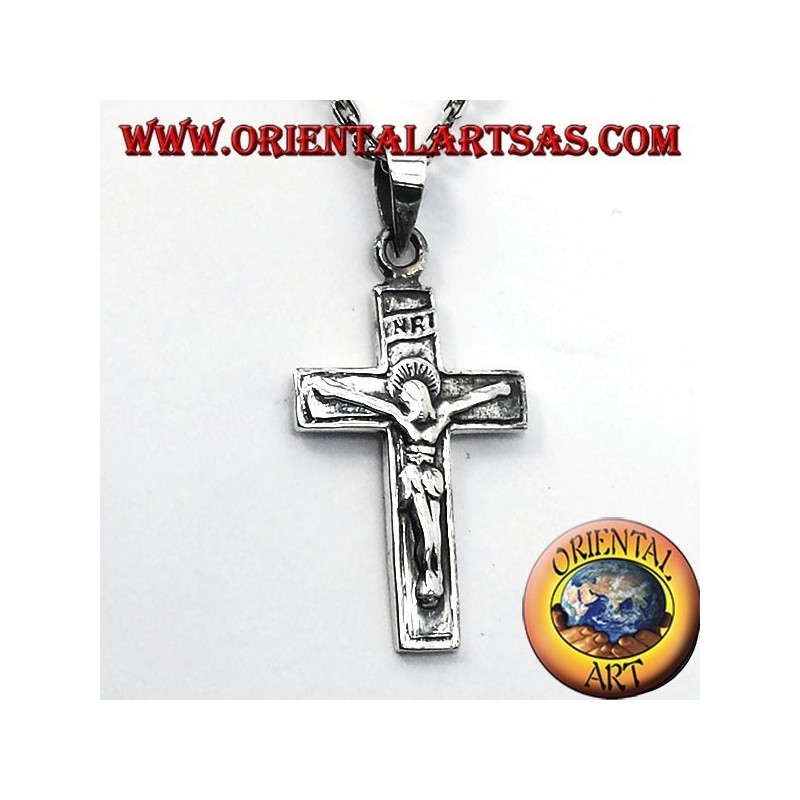 crucifix pendant, 925 silver