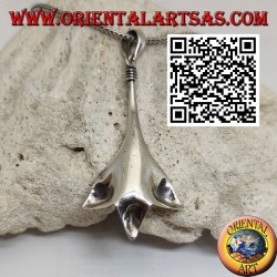 Pendentif en argent en forme de grand lys (lilium)