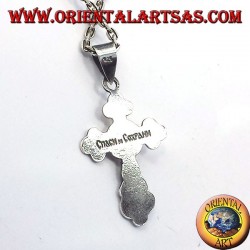 Orthodoxe pendentif crucifix petit argent