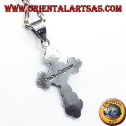 Orthodoxe pendentif crucifix petit argent