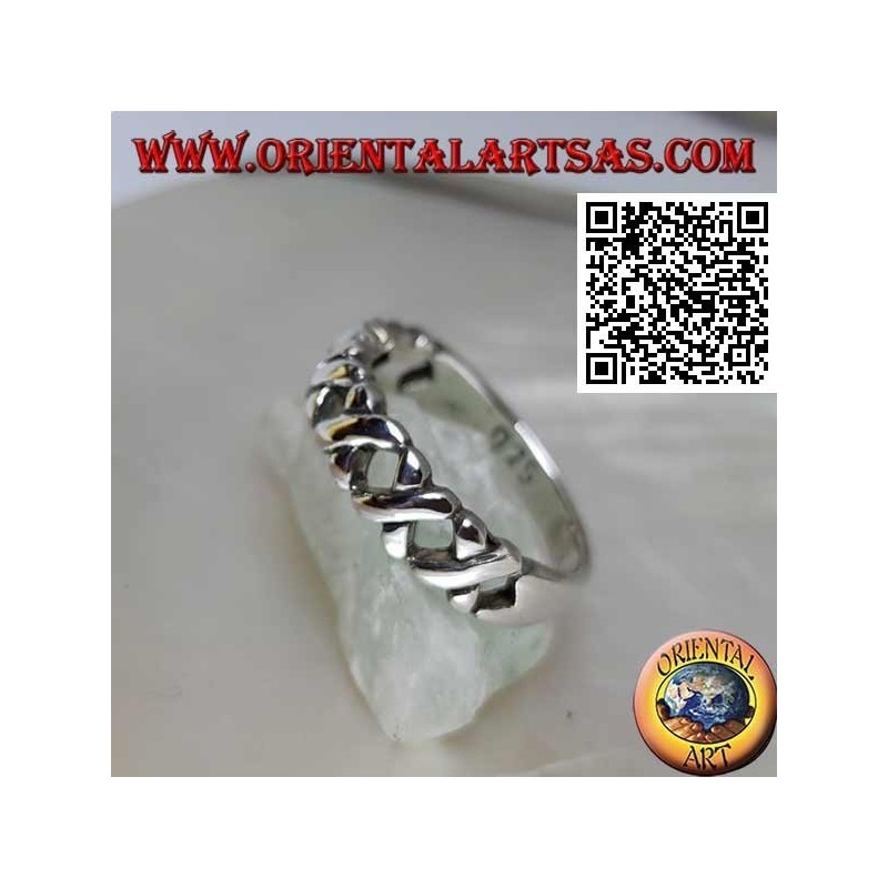 Wachsender Ring in Silber mit "X" -Sticks